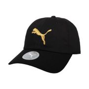 PUMA 基本系列棒球帽-帽子 防曬 遮陽 鴨舌帽 老帽 純棉 02241642 黑金