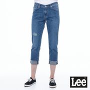 Lee 401 中腰標準小直筒牛仔褲 RG 女款 中淺藍