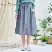 【Hana Mokuba】花木馬日系女裝條紋休閒半身裙(半身裙)