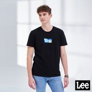 【涼感衣】Lee 天空藍小Logo短袖圓領T恤 男 黑 Mainline 玉石科技