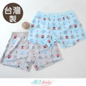 魔法Baby 男童內褲 4件一組 台灣製男童四角內褲