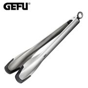 【GEFU】德國品牌不鏽鋼矽膠牛排/食品夾-30cm