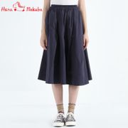 Hana-Mokuba-花木馬日系女裝氣質棉質半身裙_咖啡色/深藍色