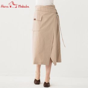 Hana-Mokuba-花木馬日系女裝半身裙_卡其