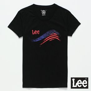 Lee 亮色小LOGO圓領短袖T恤 女款