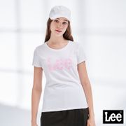 Lee 女款 愛心Logo短袖圓領T恤 白