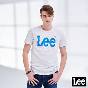 Lee 經典大LOGO 男短袖T恤-經典白