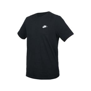 NIKE 男女短袖T恤-純棉 休閒 慢跑 上衣 AR4999-013 黑白