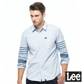 Lee 休閒長袖襯衫 男款 藍