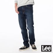 【Lee】726 中腰標準直筒牛仔褲-深藍洗水