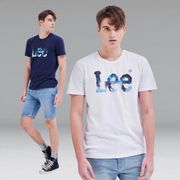 【Lee】椰子樹 大Logo 男短袖T恤-經典白