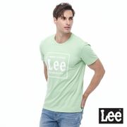 Lee 大Logo方框圓領短袖T恤 男款 蘋果綠