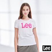 Lee 女款 大Logo短袖圓領T恤 白