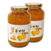 【首爾先生mrseoul】韓國 韓之味 蜂蜜柚子茶 1KG 沖泡飲 果醬 沖泡茶 豐富的果肉喔 (白金蓋子)