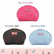 特價凱蒂貓 Hello Kitty 三麗鷗 化妝包 零錢包 收納包 小物包 粉色 藍色 黑色 日本進口正版 122315