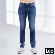 Lee 男款 709 側邊刺繡低腰合身小直筒牛仔褲 中深藍洗水 101+