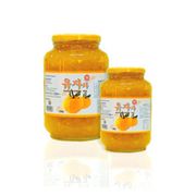 韓國進口天然蜂蜜柚子茶1kg 玻璃瓶裝 (8.9折)
