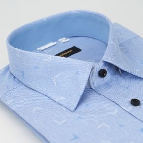 金安德森 藍色方向標窄版長袖襯衫