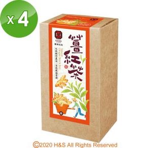豐滿生技 薑紅茶4盒 3.5公克X10包/盒