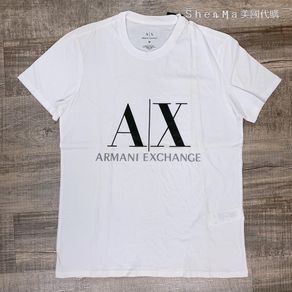 Armani Exchange AX 男生 字體 短t  經典款 logo款