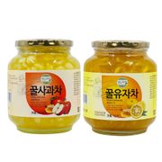 《Han Food》韓國蜂蜜茶 950g-1kg(柚子茶/蘋果茶) 【現貨 附發票】【蝦皮優選】