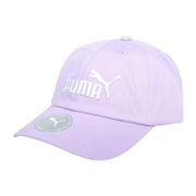 PUMA 基本系列棒球帽-純棉 帽子 防曬 遮陽 鴨舌帽 02241637 紫白