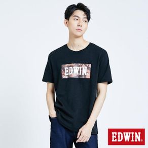 EDWIN 超市LOGO短袖T恤 黑色 -男款