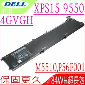 DELL 電池 原廠 -戴爾 4GVGH,Precision 5510,M5510,XPS 15 9550,15-9550,T453X,01P6KD,P56F,P56F001,M7R96