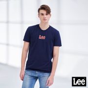 Lee短T 立體小Logo短袖圓領Tee恤 男款 藏藍色