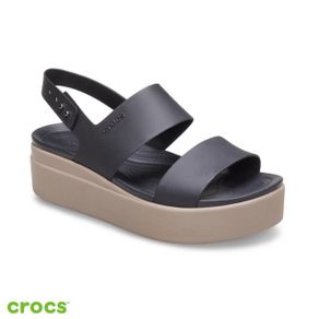 【Crocs】女鞋 布魯克林厚底涼鞋(206453-07H)