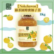 【Nokchawon】 綠茶園蜂蜜柚子茶 1Kg 罐裝 韓國