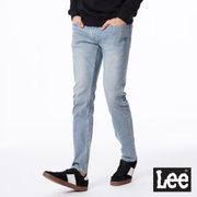 【Lee】709 低腰合身小直筒 男牛仔褲-淺藍洗水(4 way 四面彈 系列)