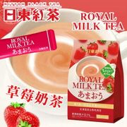 日本 日東紅茶 皇家奶茶 草莓奶茶 (10入) 140g 草莓 奶茶 沖泡 沖泡飲品【N601706】