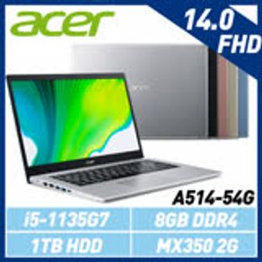 Acer 宏碁 A514-54G 14吋/i5/8G/1TB/MX350 2G