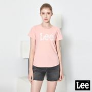 Lee 蕾絲LOGO圓領短袖T恤 Mainline 女 粉紅