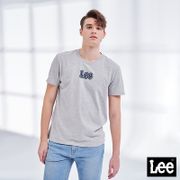 Lee短T 立體小Logo短袖圓領Tee恤 男款 灰色