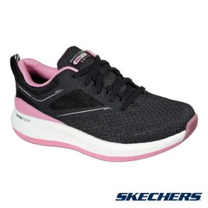 SKECHERS 女慢跑系列 GORUN PULSE 防水網布鞋面 - 128110BKPK