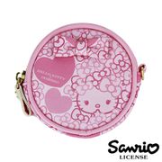 5335【日本進口正版】Hello Kitty 凱蒂貓 三麗鷗 人物系列 圓型 皮質 零錢包 SANRIO - 123695