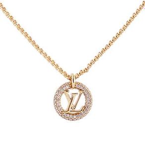 Louis Vuitton M00759 Louise by Night Necklace, Gold, One Size