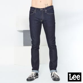 Lee 男款 709 低腰合身小直筒牛仔褲 深藍洗水