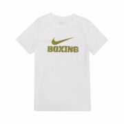 Nike T恤 Boxing Tee 運動休閒 女款 DRI-FIT 吸濕排汗 快乾 圓領 白 金 561423100BX70