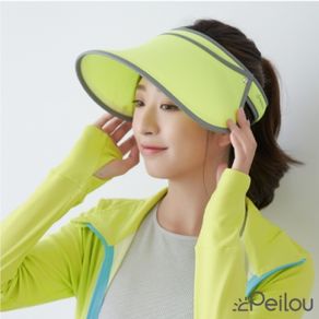 貝柔UPF50+光肌美顏遮陽帽-亮黃