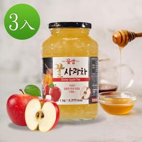 【韓味不二】3罐組-花泉蜂蜜蘋果茶1kg-韓國進口