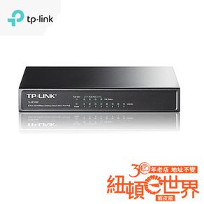 TP-LINK TL-SF1008P 8埠 10/100Mbps 桌上型 PoE 乙太網路 交換器