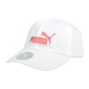 PUMA 基本系列棒球帽-純棉 帽子 防曬 遮陽 鴨舌帽 02241640 白粉橘